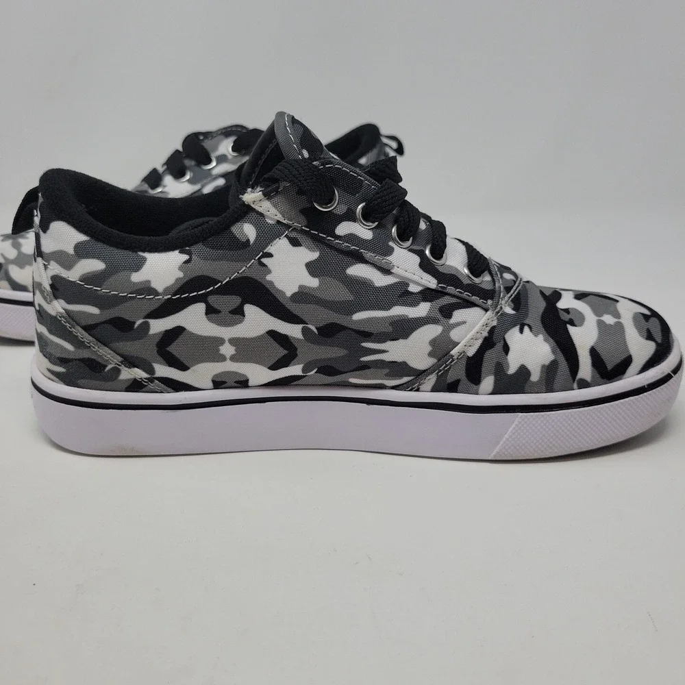 Heelys Gray Black White Camo‎ Shoes Pro 20 Prints Charcoal HES10336 Sz 6Y Skate